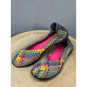 Conkys Woven Ballet Flats Multi Color Comfort Shoes Size‎ 10